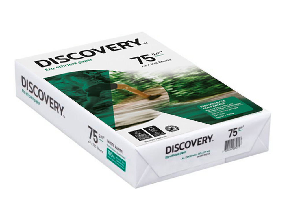 PAPIER DISCOVERY MULTIFONCTION GRAND VOLUME SANS BOURRAGE A3 75G/M2 BLANCHEUR 161 OPACIT 92 RIGIDIT 100 500 FEUILLES
