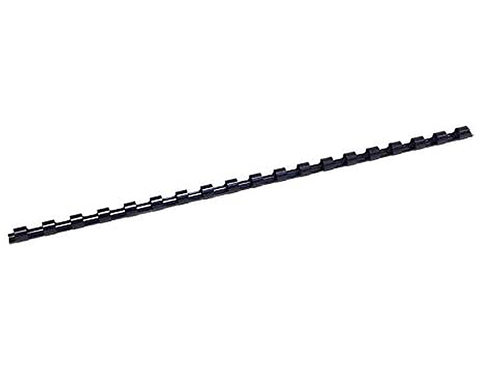 ANNEAU PLASTIQUE  RELIER FELLOWES DOS ROND CAPACIT 40F 8MM DIAMTRE 300MM LONGUEUR COLORIS NOIR BOTE 100 UNITS