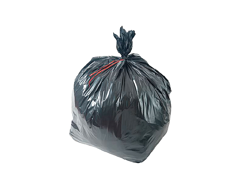 SAC POUBELLE POLYTHYLNE BASSE DENSIT RENFORC 30L 30 MICRONS COLORIS NOIR PAQUET 20 UNITS