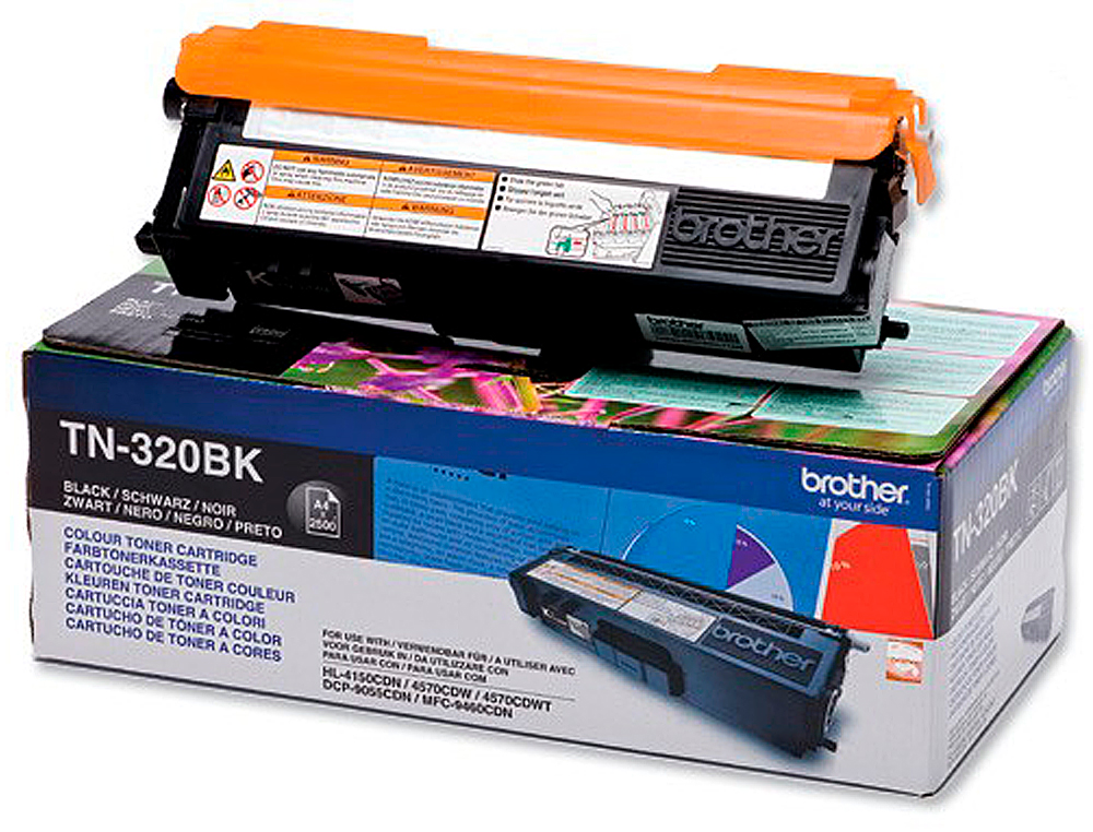 TONER LASER BROTHER TN320BK COULEUR NOIR 2500P