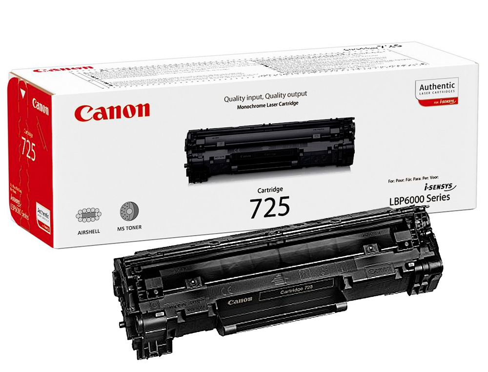 TONER LASER CANON 725 COULEUR NOIR 1600P