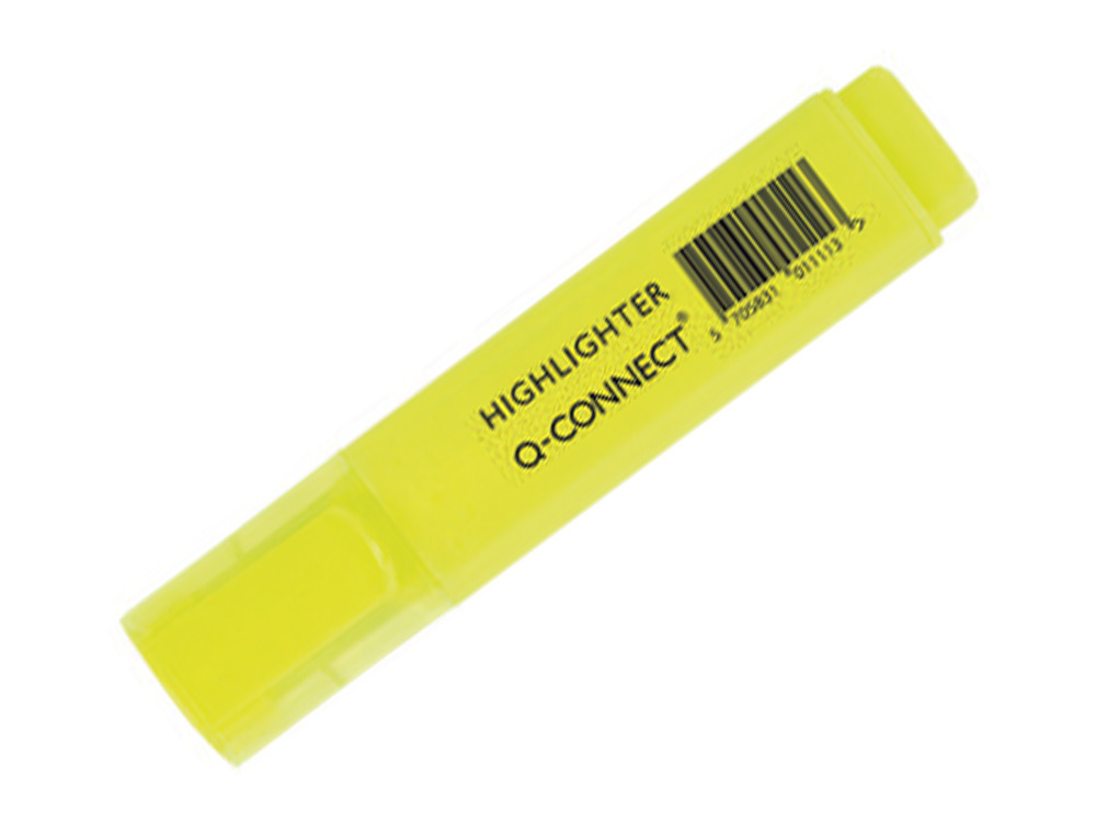 SURLIGNEUR Q-CONNECT TRAC 2/5 MM POINTE BISEAUTE COULEURS CLATANTES POCHETTE 6 UNITS ASSORTIES