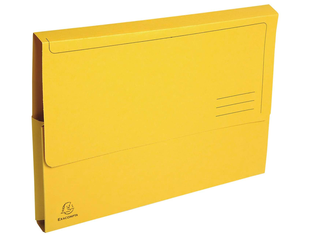 CHEMISE EXACOMPTA FOREVER A4 210X297MM SOUFFLET COLORIS JAUNE PACK 50 UNITES
