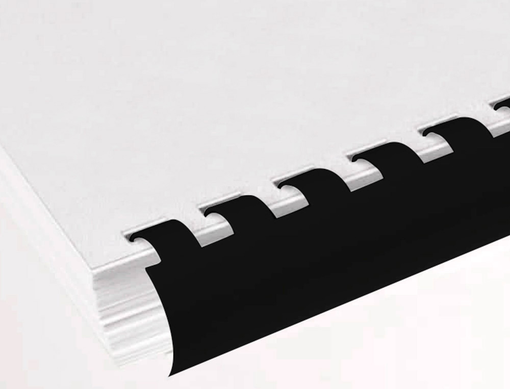 ANNEAU PLASTIQUE  RELIER Q-CONNECT CAPACIT 100F 14MM DIAMTRE COLORIS NOIR BOTE 100 UNITS