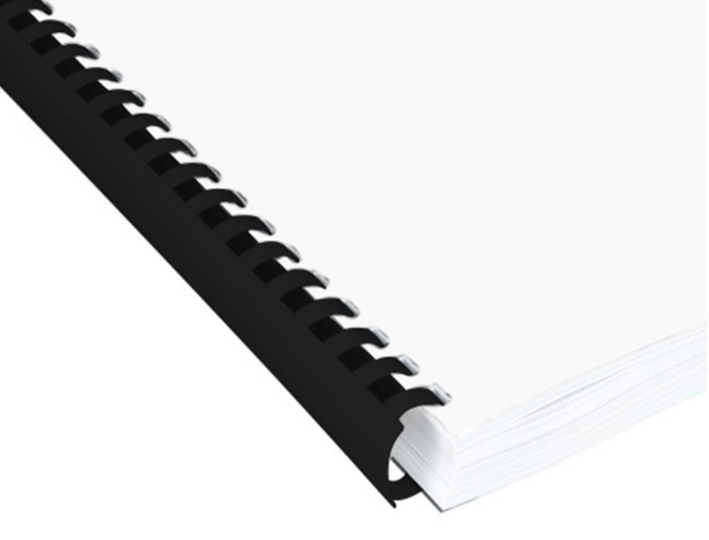 ANNEAU PLASTIQUE  RELIER Q-CONNECT CAPACIT 100F 14MM DIAMTRE COLORIS NOIR BOTE 100 UNITS