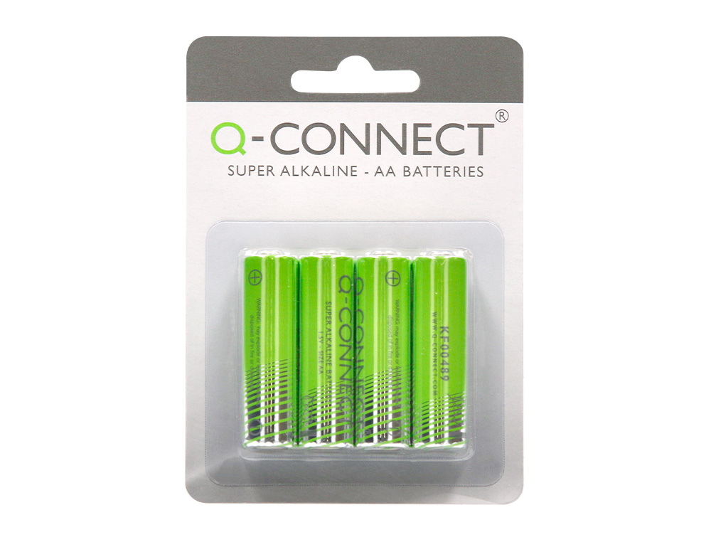 PILE Q-CONNECT CONOMIQUE CAPACIT 1.5V I.C.E. LR06 TAILLE AA BLISTER 4 UNITS