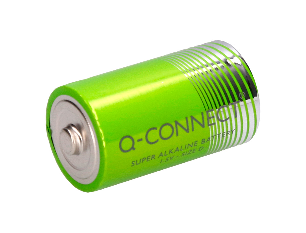PILE Q-CONNECT CONOMIQUE CAPACIT 1.5V I.C.E. LR20 TAILLE D BLISTER 2 UNITS