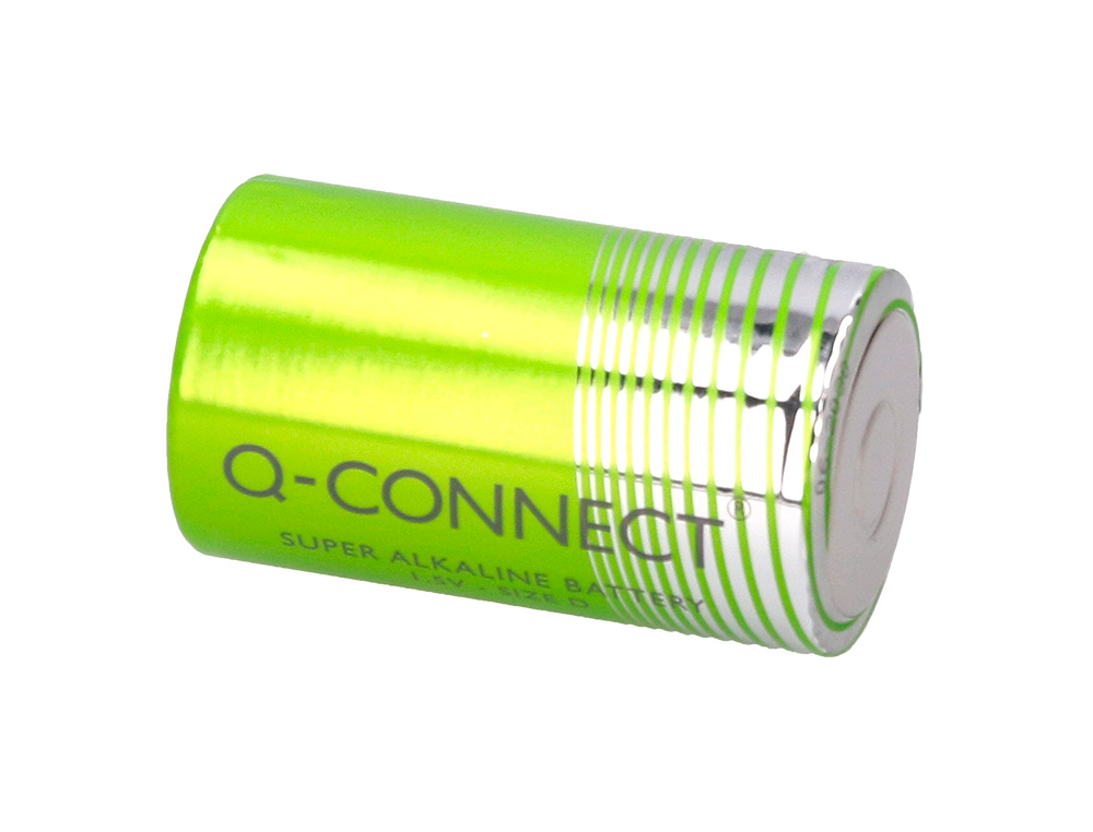 PILE Q-CONNECT CONOMIQUE CAPACIT 1.5V I.C.E. LR20 TAILLE D BLISTER 2 UNITS