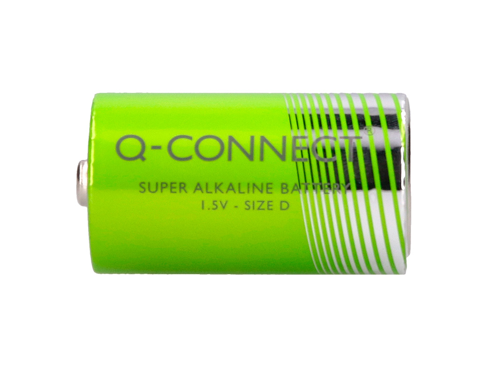 PILE Q-CONNECT CONOMIQUE CAPACIT 1.5V I.C.E. LR20 TAILLE D BLISTER 2 UNITS