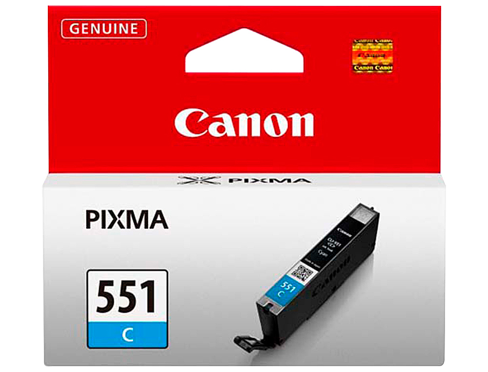 CARTOUCHE CANON JET D'ENCRE 6509 B001-CLI551C COULEUR CYAN 345P