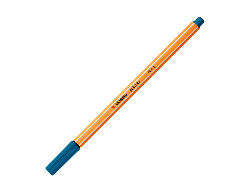 STYLO-FEUTRE STABILO POINT 88 CRITURE FINE 0.4MM 1000M POINTE GAINE MTAL CORPS HEXAGONAL COLORIS TURQUOISE