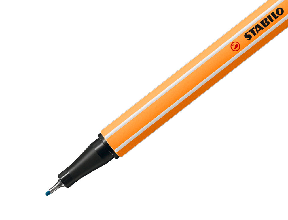STYLO-FEUTRE STABILO POINT 88 CRITURE FINE 0.4MM 1000M POINTE GAINE MTAL CORPS HEXAGONAL COLORIS TURQUOISE
