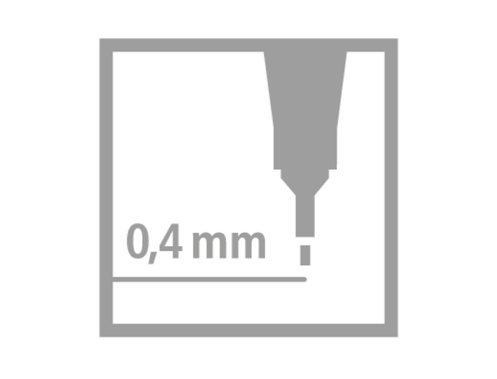 STYLO-FEUTRE STABILO POINT 88 CRITURE FINE 0.4MM 1000M POINTE GAINE MTAL CORPS HEXAGONAL COLORIS TURQUOISE