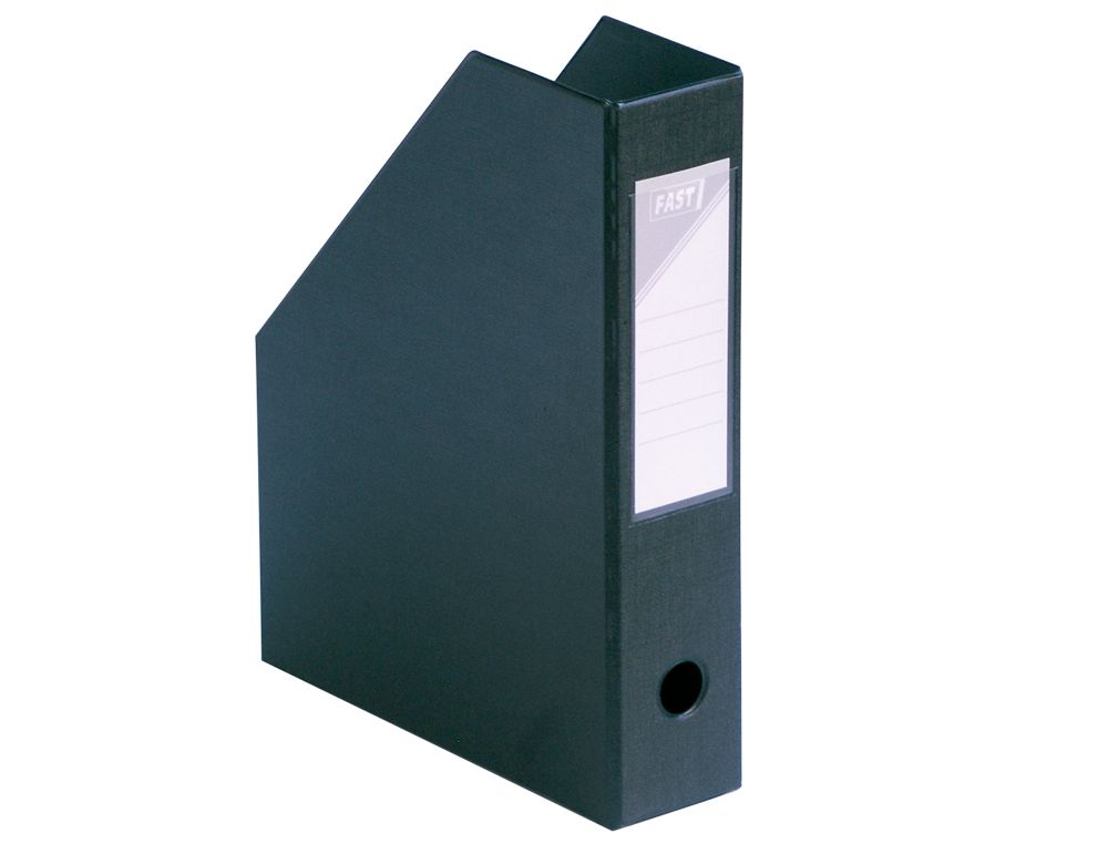 BOÎTE CLASSEMENT ELBA PAN COUPÉ PVC 320X240MM DOS 70MM TROU PRÉHENSION PORTE-ÉTIQUETTE SOUDÉ LIVRÉ PLAT COLORIS NOIR