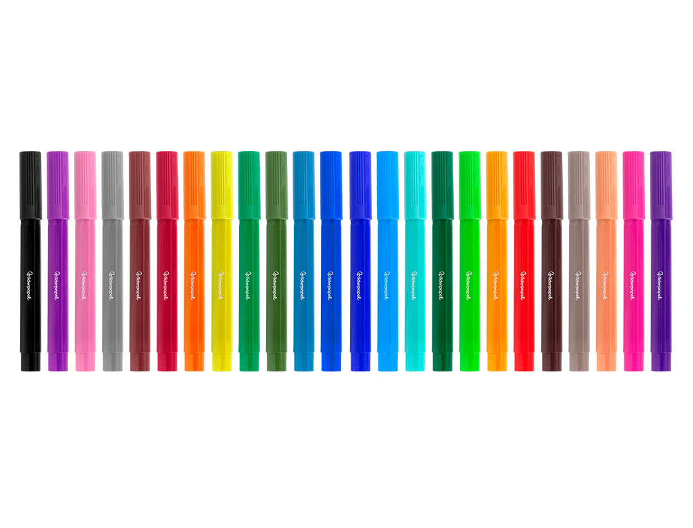 FEUTRE COLORIAGE LIDERPAPEL JUMBO LONGUEUR CRITURE 800M POINTE NYLON 5MM DIAMTRE BOTE CARTON 24 UNITS