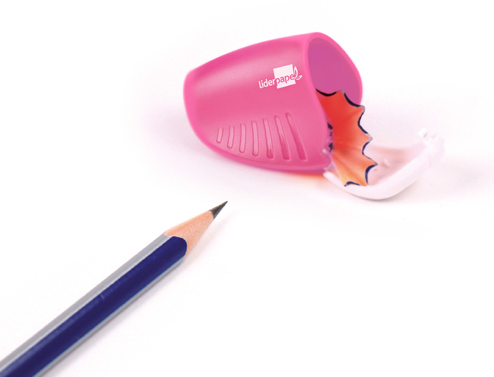 TAILLE-CRAYON LIDERPAPEL PLASTIQUE RSERVOIR  COPEAUX NON DTACHABLE 1 USAGE COLORIS ASSORTIS
