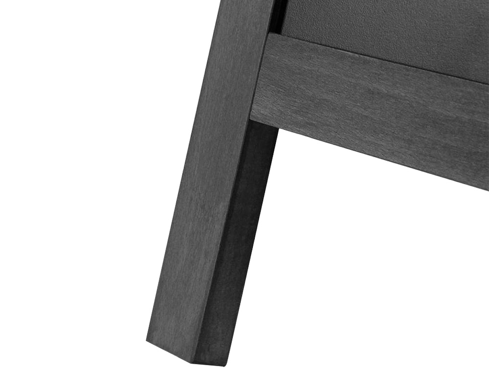 TABLEAU SOL NOIR LIDERPAPEL BOIS HTELLERIE CHEVALET DOUBLE FACE MARQUEUR TYPE CRAIE 75X135X52CM