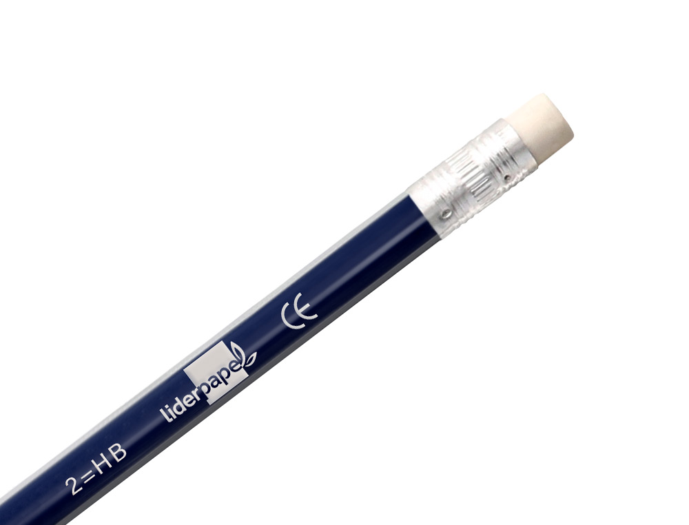 CRAYON GRAPHITE LIDERPAPEL BOIS CORPS TRIANGULAIRE MTALLIS COLORIS VIFS MINE ULTRA-RSISTANTE BOUT GOMME