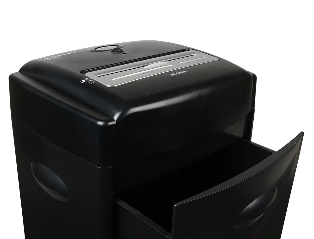 DESTRUCTEUR Q-CONNECT Q15CC AUTOMATIQUE COUPE CROISE 4X30MM CAPACIT 15F DTRUIT TROMBONES A4 35L 381X653X325MM