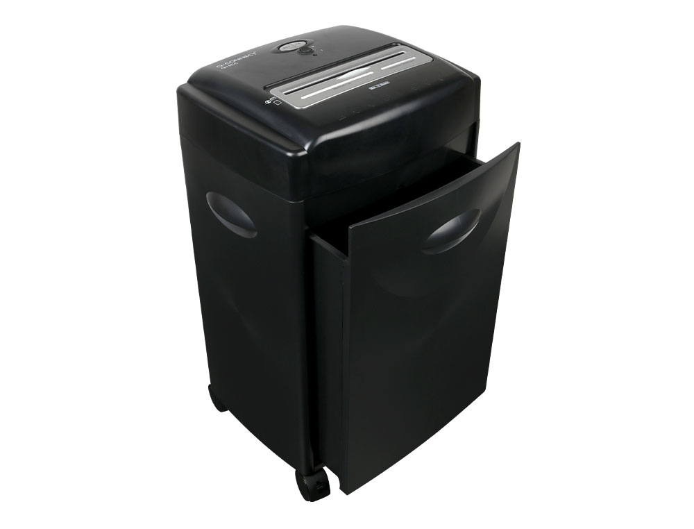 DESTRUCTEUR Q-CONNECT Q15CC AUTOMATIQUE COUPE CROISE 4X30MM CAPACIT 15F DTRUIT TROMBONES A4 35L 381X653X325MM