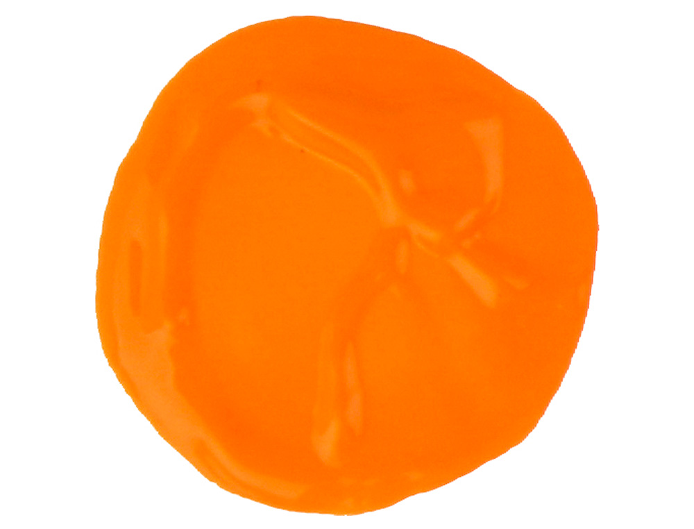 GOUACHE SCOLAIRE LIDERPAPEL LIQUIDE LAVABLE FERMETURE SCURIT BRILLANTE COLORIS ORANGE 1000ML