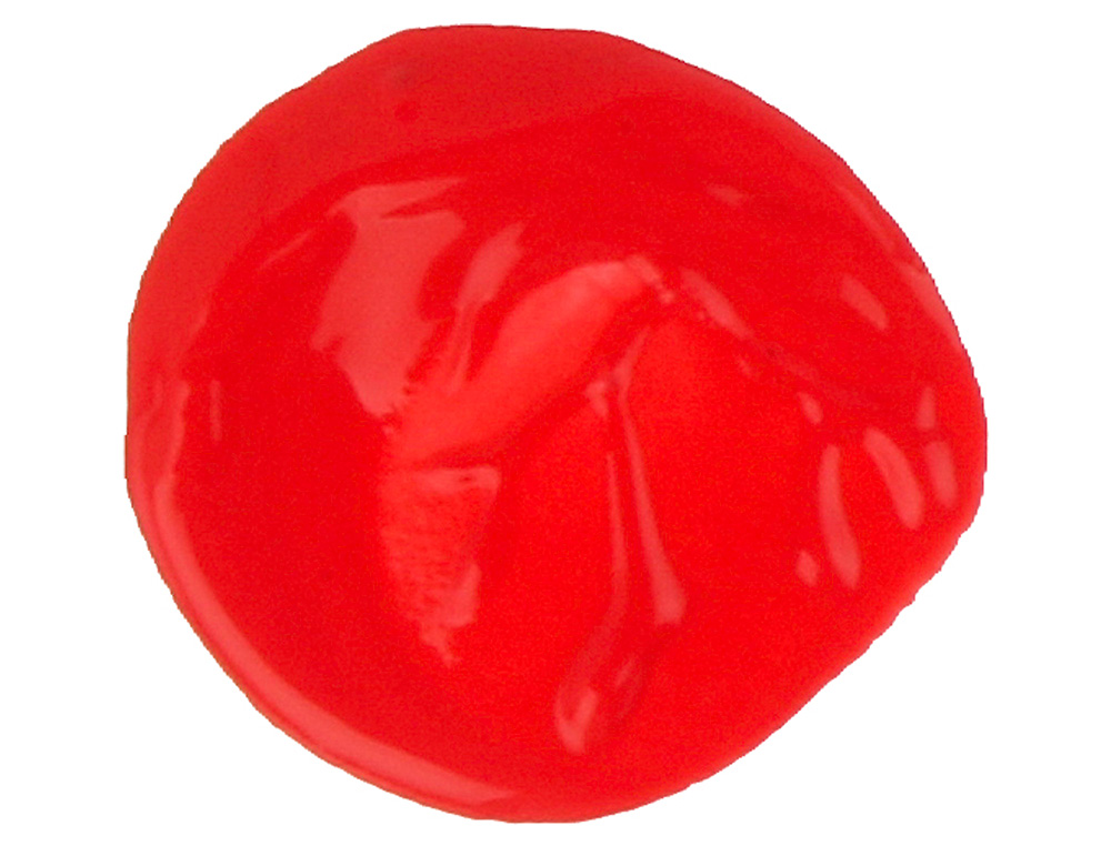 GOUACHE SCOLAIRE LIDERPAPEL LIQUIDE LAVABLE FERMETURE SÉCURITÉ BRILLANTE COLORIS ROUGE FLACON 1000ML