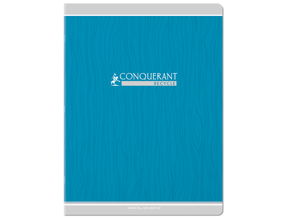 CAHIER CONQUERANT CLASSIQUE AGRAFE 240X320 96 PAGES 90G   SEYES RECYCLE