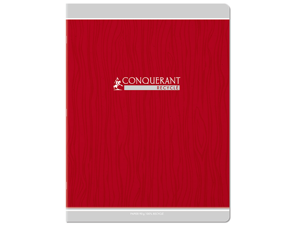 CAHIER CONQUERANT CLASSIQUE AGRAFE 240X320 96 PAGES 90G   SEYES RECYCLE