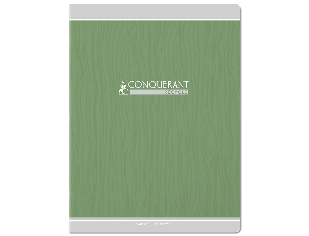 CAHIER CONQUERANT CLASSIQUE AGRAFE 240X320 96 PAGES 90G   SEYES RECYCLE