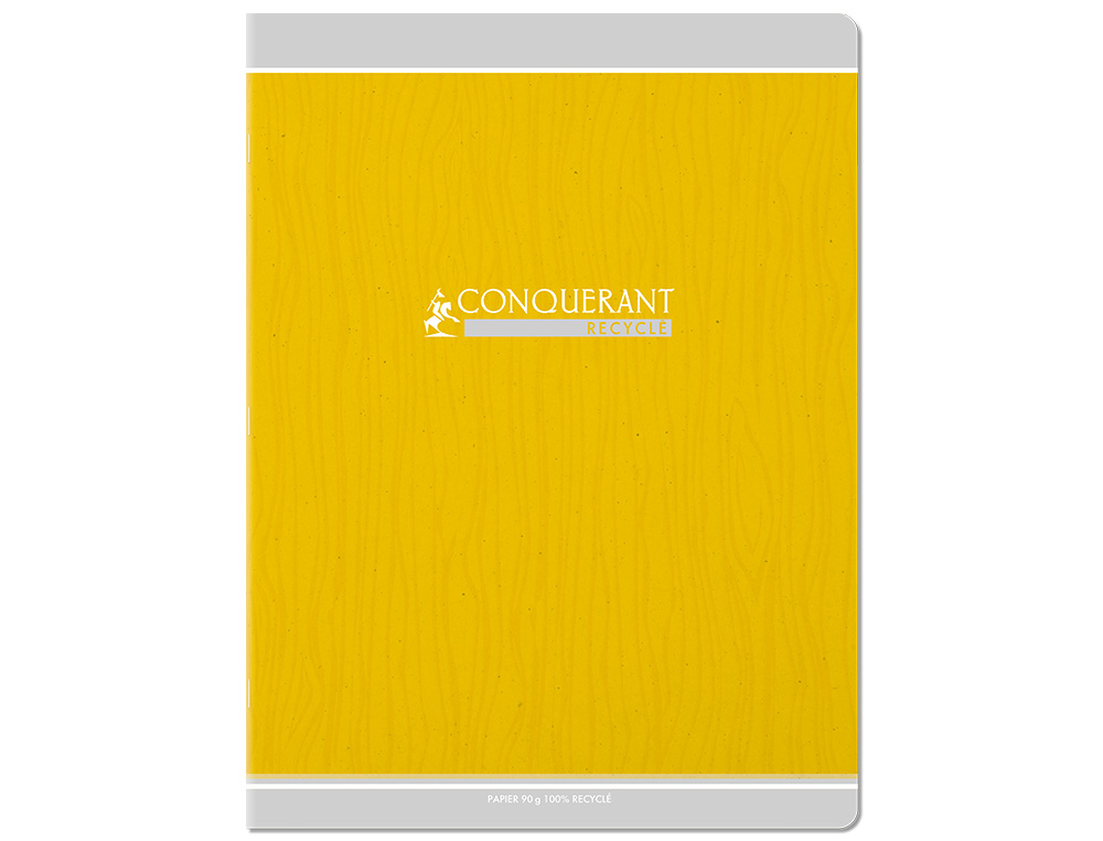 CAHIER CONQUERANT CLASSIQUE AGRAFE 240X320 96 PAGES 90G   SEYES RECYCLE
