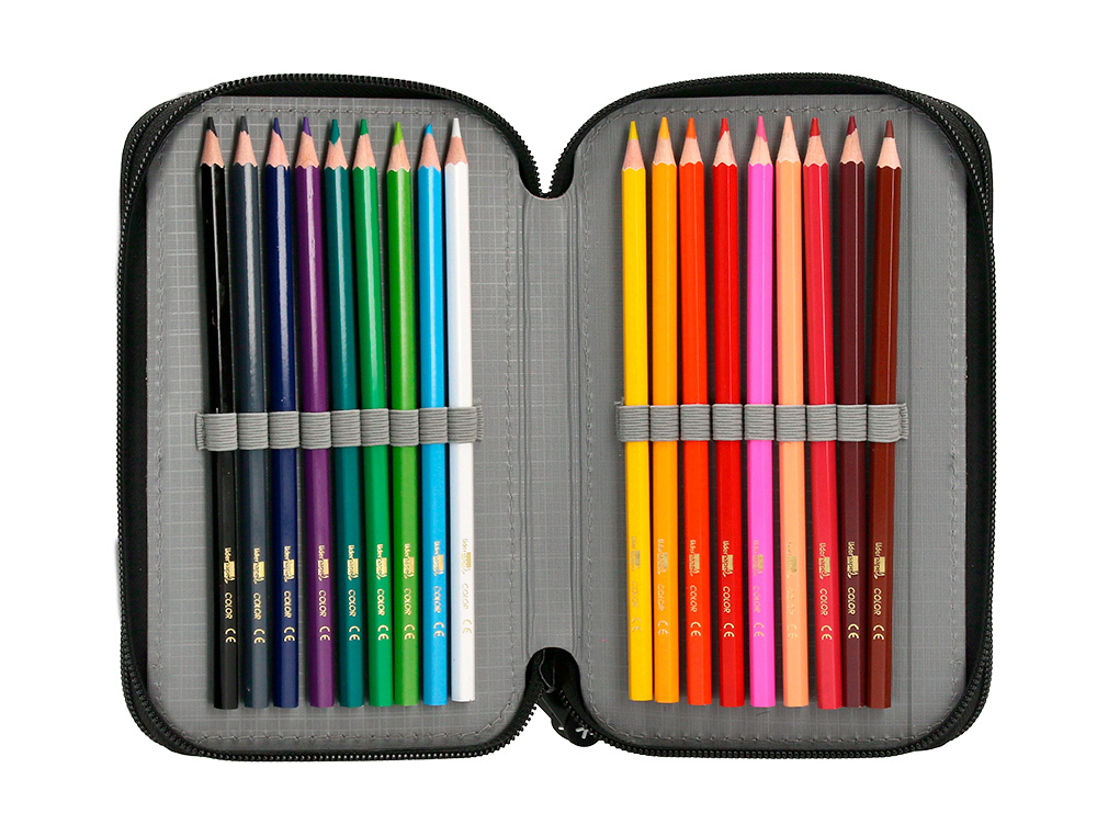 TROUSSE GARNIE ANTARTIK 3 COMPARTIMENTS 36 PIECES BLEU