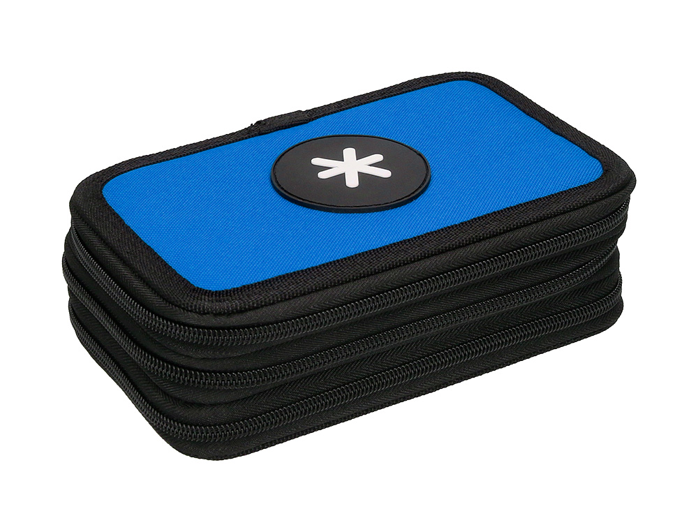 TROUSSE GARNIE ANTARTIK 3 COMPARTIMENTS 36 PIECES BLEU