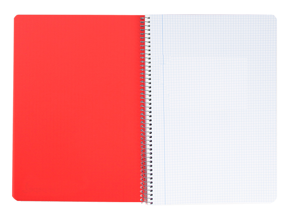CAHIER SPIRALE LIDERPAPEL A5 MICRO WONDER 80 PAGES 90G     5X5MM 4 TROUS 5 BANDES        COLORIS ASSORTIS