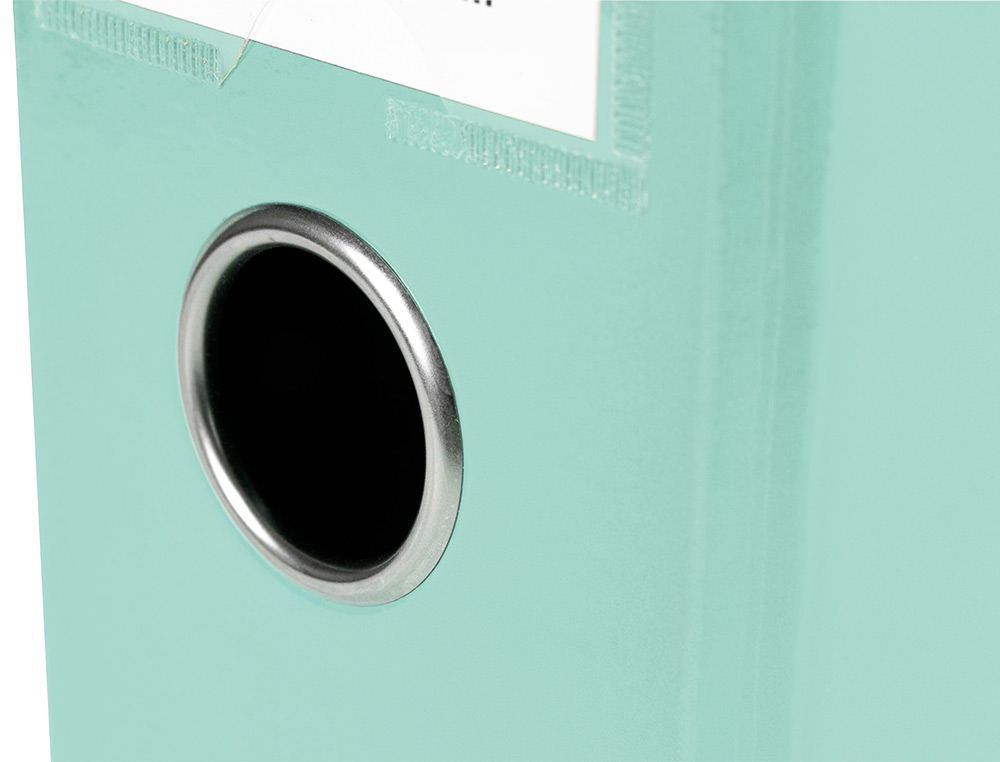 CLASSEUR A LEVIER LIDERPAPEL A4 COLOR SYSTEM DOS DE 80 MM COLORIS MENTHE