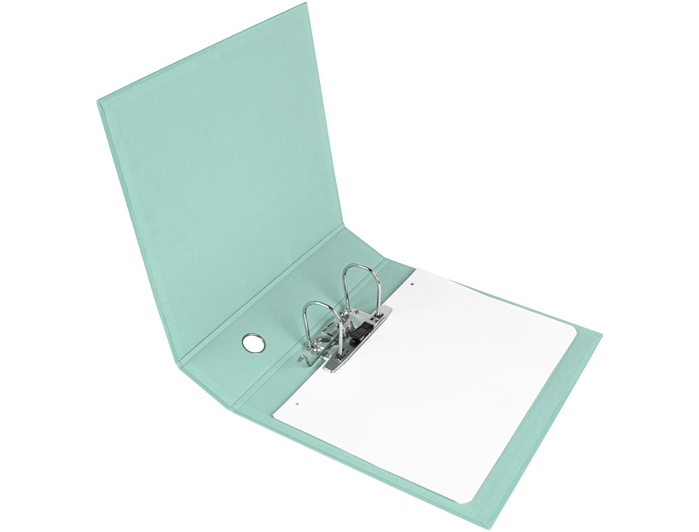 CLASSEUR A LEVIER LIDERPAPEL A4 COLOR SYSTEM DOS DE 80 MM COLORIS MENTHE
