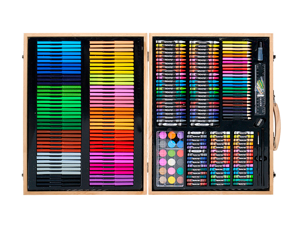 SET DE PINTURE LIDERPAPEL BOIS 245 PIECES BOITE DE      49X36,6X4,5 CM