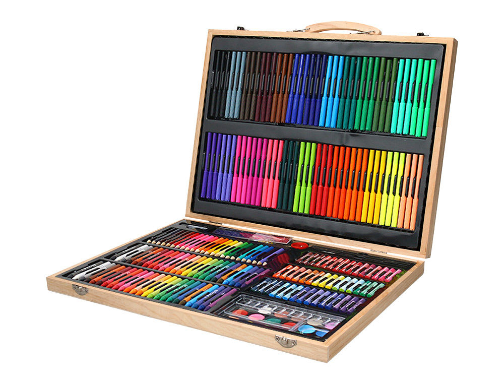SET DE PINTURE LIDERPAPEL BOIS 245 PIECES BOITE DE      49X36,6X4,5 CM