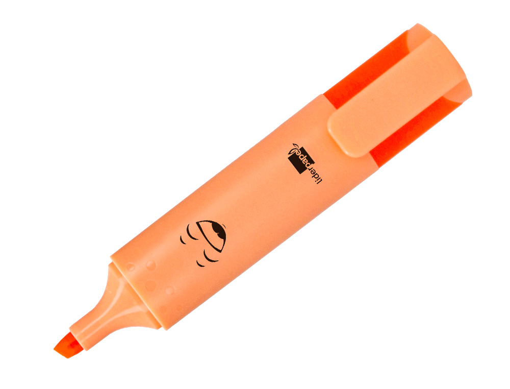 SURLIGNEUR LIDERPAPEL FLUORESCENT POINTE BISEAUTE   ETUI DE 6 UN COLORIS PASTEL   ASSORTIS