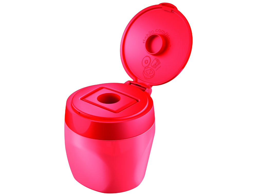 TAILLE-CRAYON STABILO RESERVOIR WOODY 3 IN 1 COLORIS ROUGE