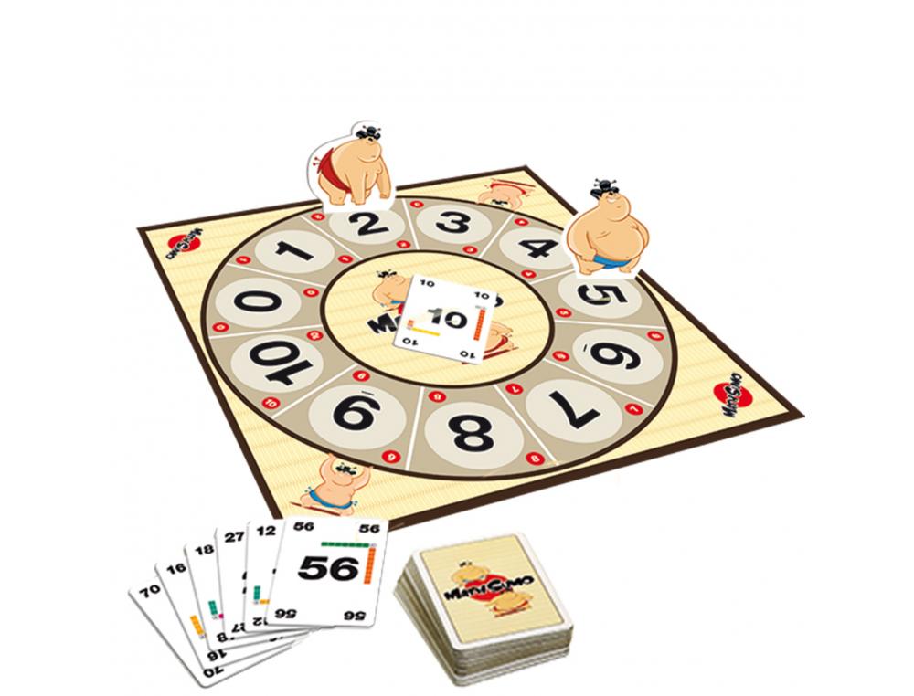 JEU INTERDACTA MATHSUMO 1 PLATEAU + 2 PIONS-SUMO + 61   CARTES + 1 REGLE DU JEU