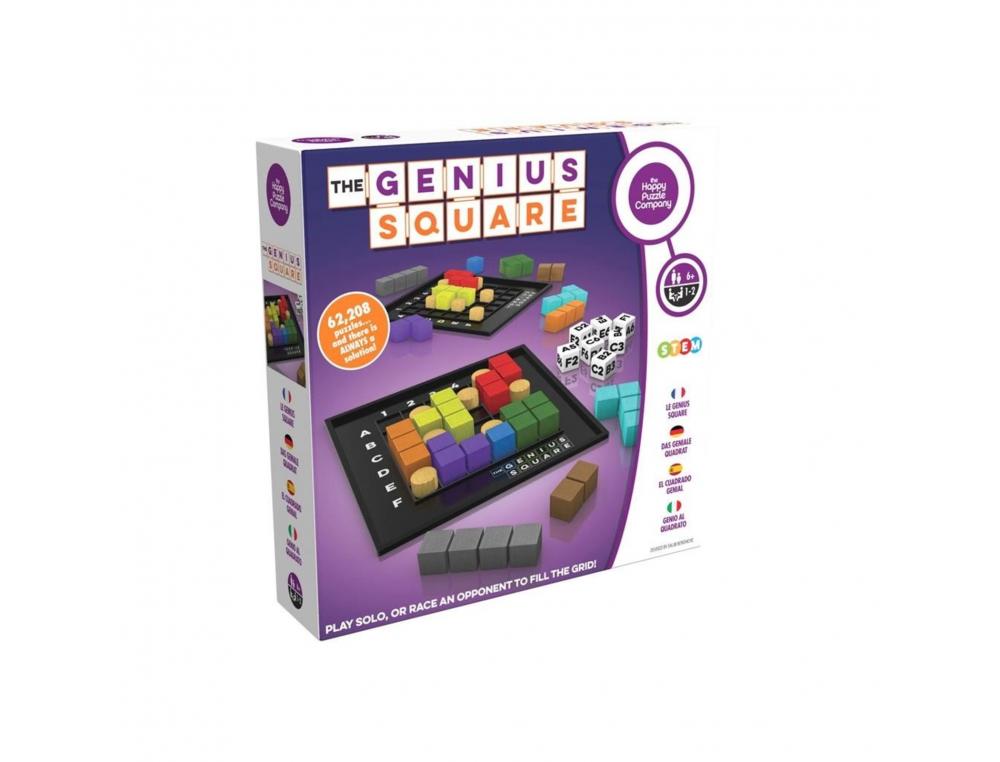 JEU INTERDACTA GENIUS SQUARE 2 GRILLES + 9 PIONS + 7 PLOTS BLOQUEURS + 7 DES