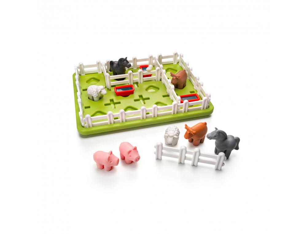 JEU INTERDACTA IL ETAIT UNE FERME 1 PLAN DE JEU + 2       CHEVAUX + 2 VACHES + 2        MOUTONS + 2 COCHONS + 3