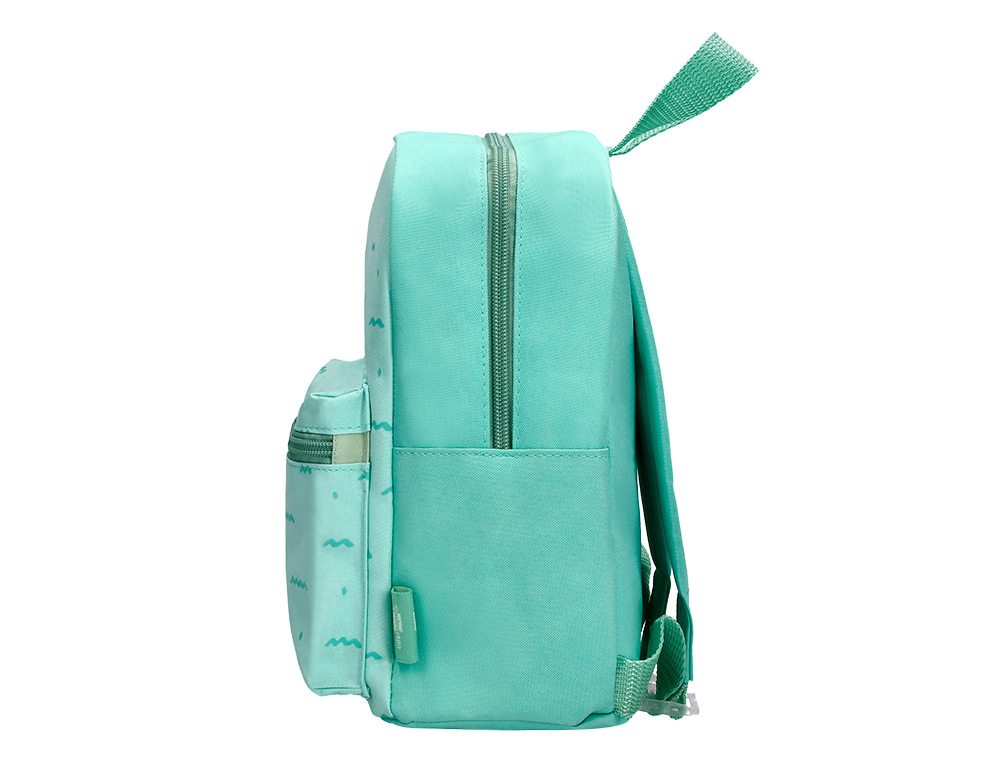 SAC A DOS LIDERPAPEL BABY VAGUES 250X115X210MM COLORIS  VERT D'EAU