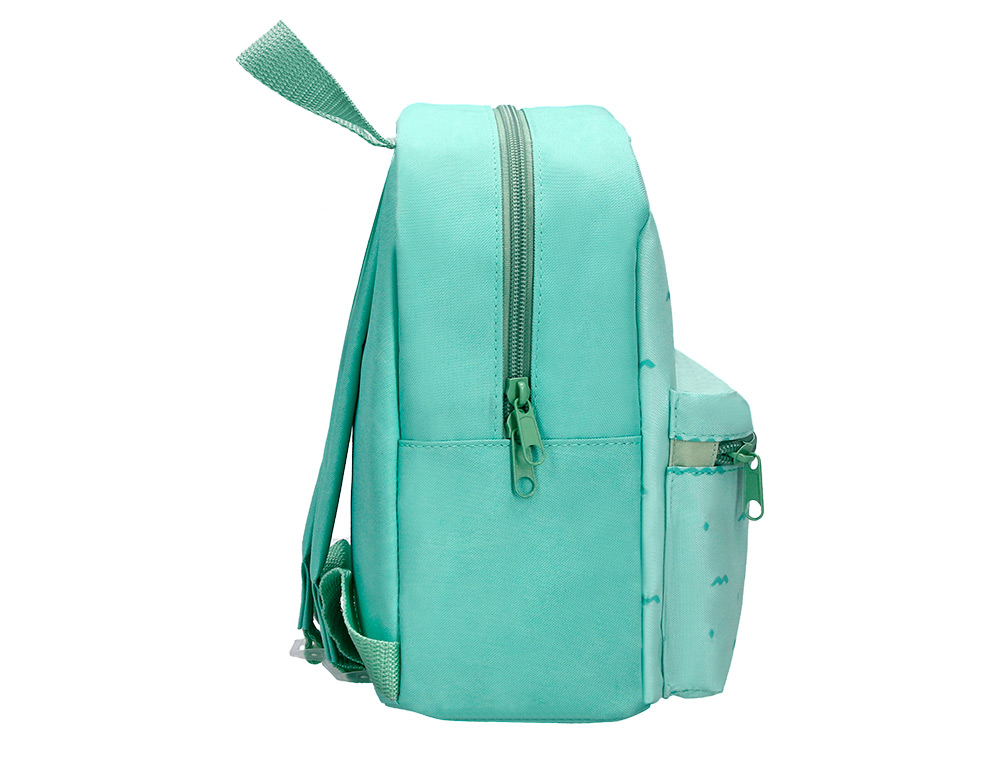 SAC A DOS LIDERPAPEL BABY VAGUES 250X115X210MM COLORIS  VERT D'EAU