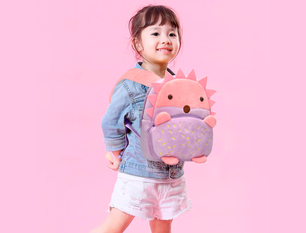 SAC A DOS LIDERPAPEL BABY FINITION PELUCHE HERISSON 260X100X240MM