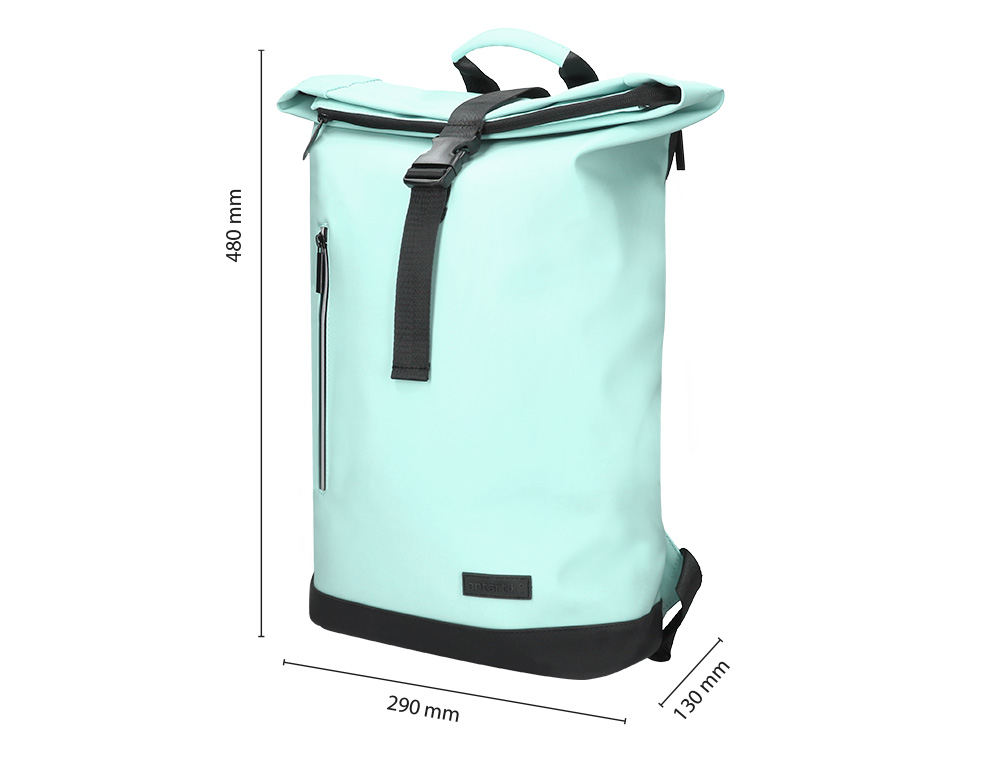 SAC A DOS ANTARTIK ROLL UP WATERPROOF 480X130X280MM      COLORIS TURQUOISE