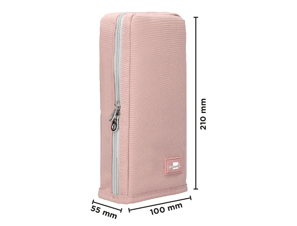 TROUSSE LIDERPAPEL SCOLAIRE VERTICALE 1 COMPARTIMENT      3 COLORIS ASSORTIS
