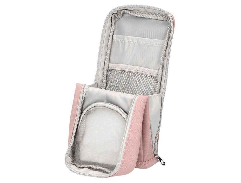 TROUSSE LIDERPAPEL SCOLAIRE VERTICALE 1 COMPARTIMENT      3 COLORIS ASSORTIS