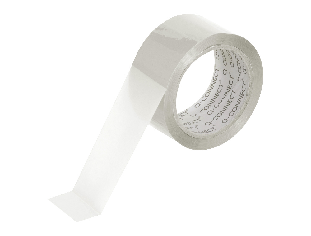 RUBAN ADHESIF Q-CONNECT POLYPROPYLENE POUR EMBALLAGE  45 MICRONS 66MX75MM COLORIS   TRANSPARENT