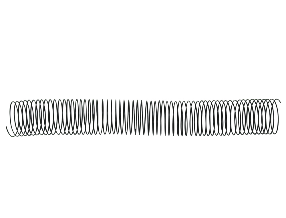 SPIRALE Q-CONNECT MTALLIQUE RELIEUR PAS 5:1 300F CALIBRE 1.2MM DIAMTRE 34MM COLORIS NOIR BOTE 25 UNITS